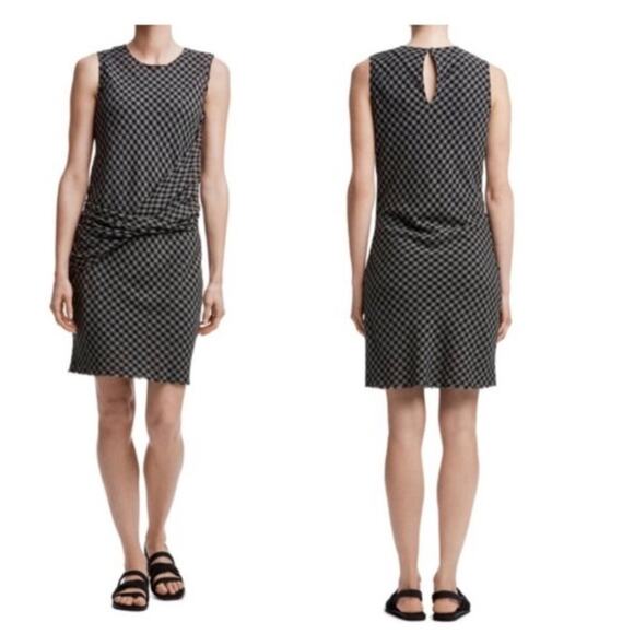 James Perse Twisted Drape Wool-Blend Shift Dress Size 1 - Picture 1 of 5